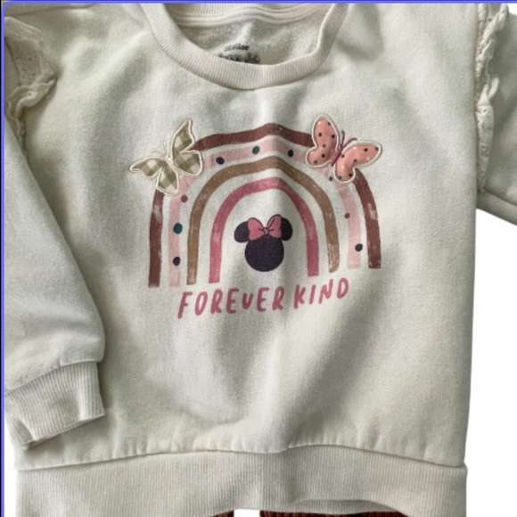 Disney Minnie Sweatshirt and Brown Pants Set - Picture 2 of 10